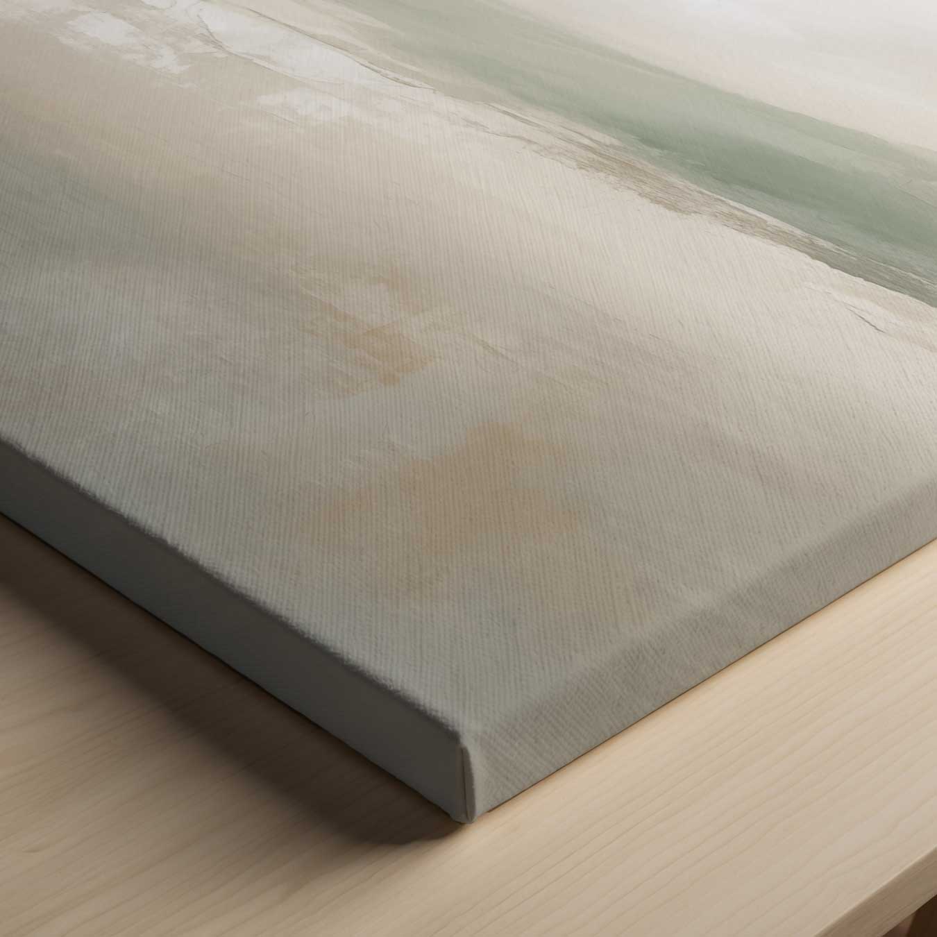 Zacht landschap in groentinten