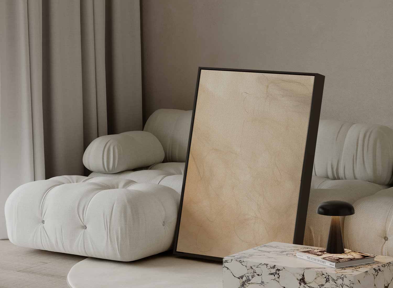 Light lines in sand color