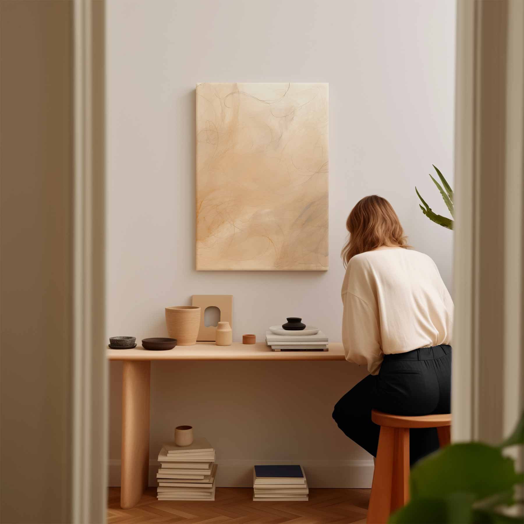 Warme abstracte fluistering