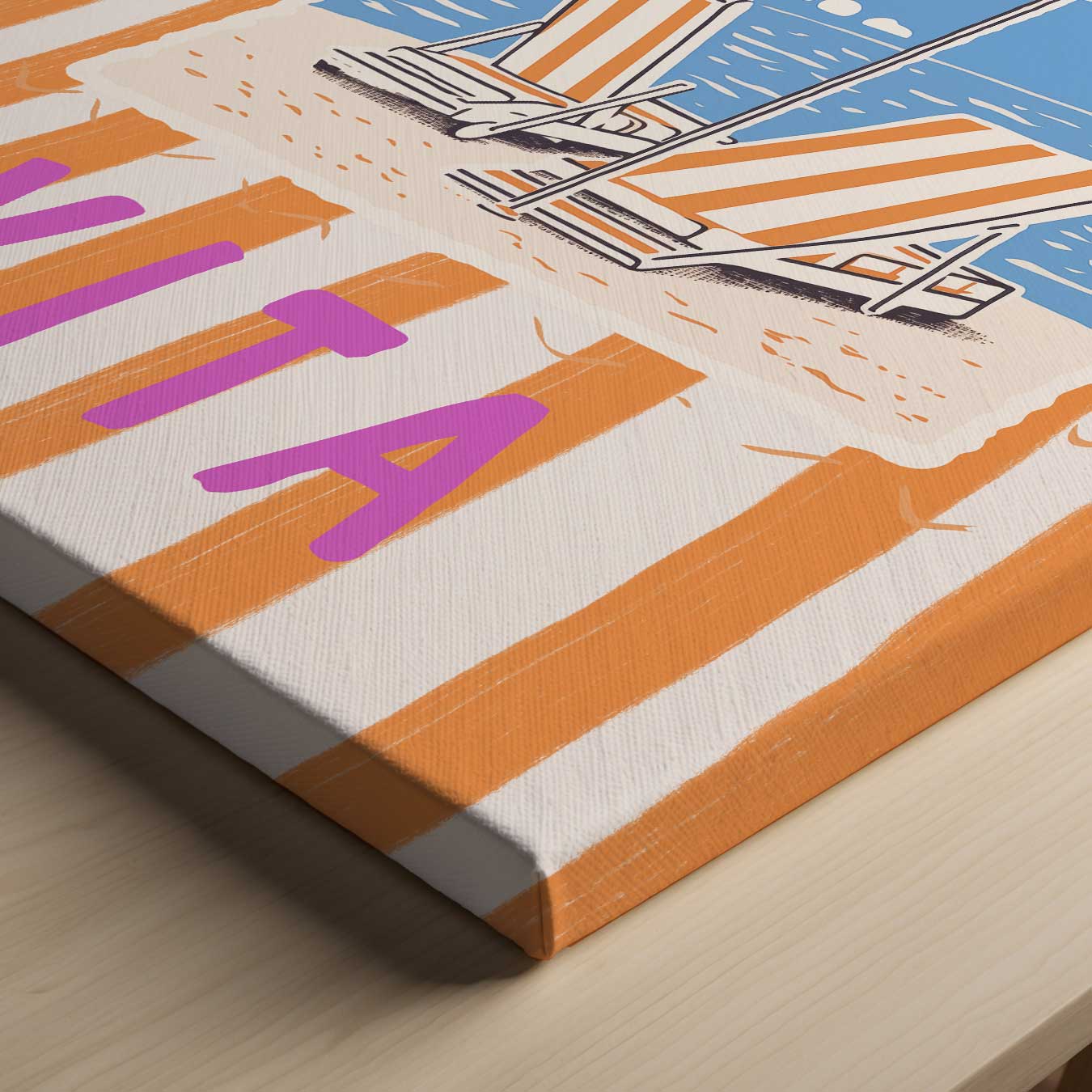 La dolce vita aan zee Kunstwerk-canvas-dibond-plexiglas-wanddecoratie-WallArtistic