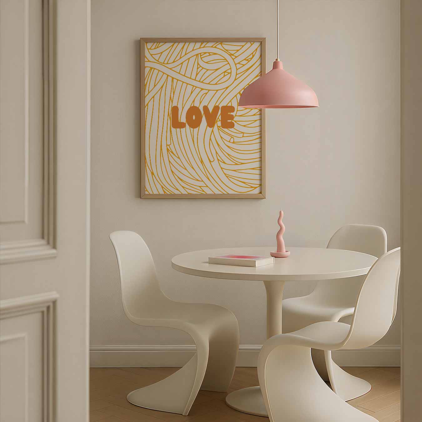 Liefdevolle Gouden Krullen Poster