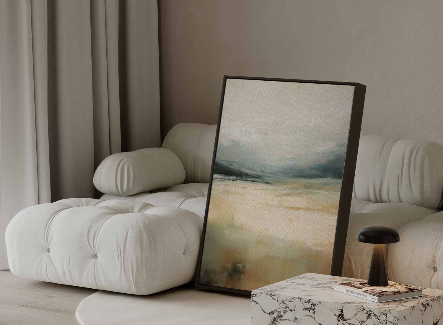 Dromenlandschap in Sereniteit Kunstwerk-canvas-dibond-plexiglas-wanddecoratie-WallArtistic