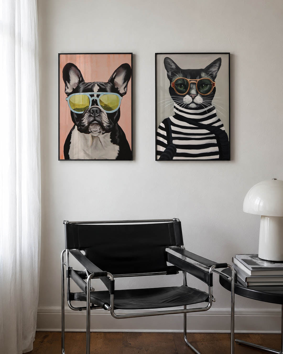 Hond met zonnebril Posterset