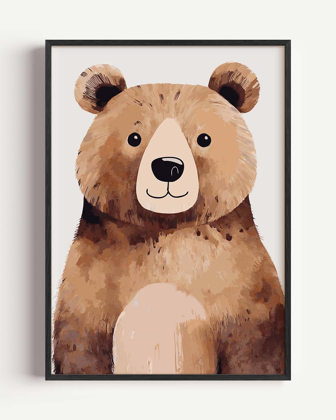 Schattige Bruine Beer Poster-WallArtistic