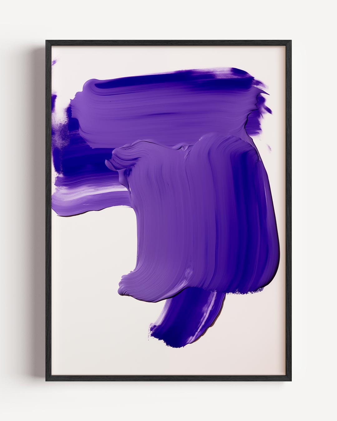 Abstracte Paarse Expressie Poster-WallArtistic