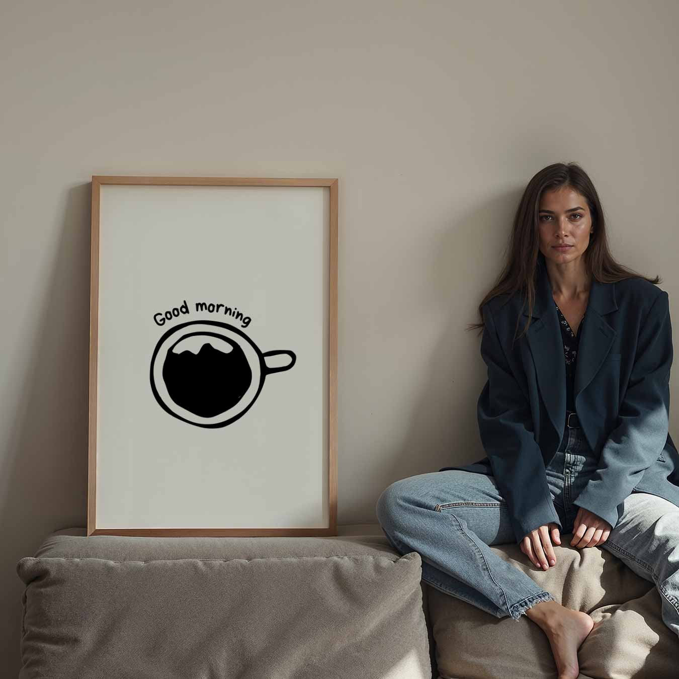 Goedemorgen Koffieposter-WallArtistic