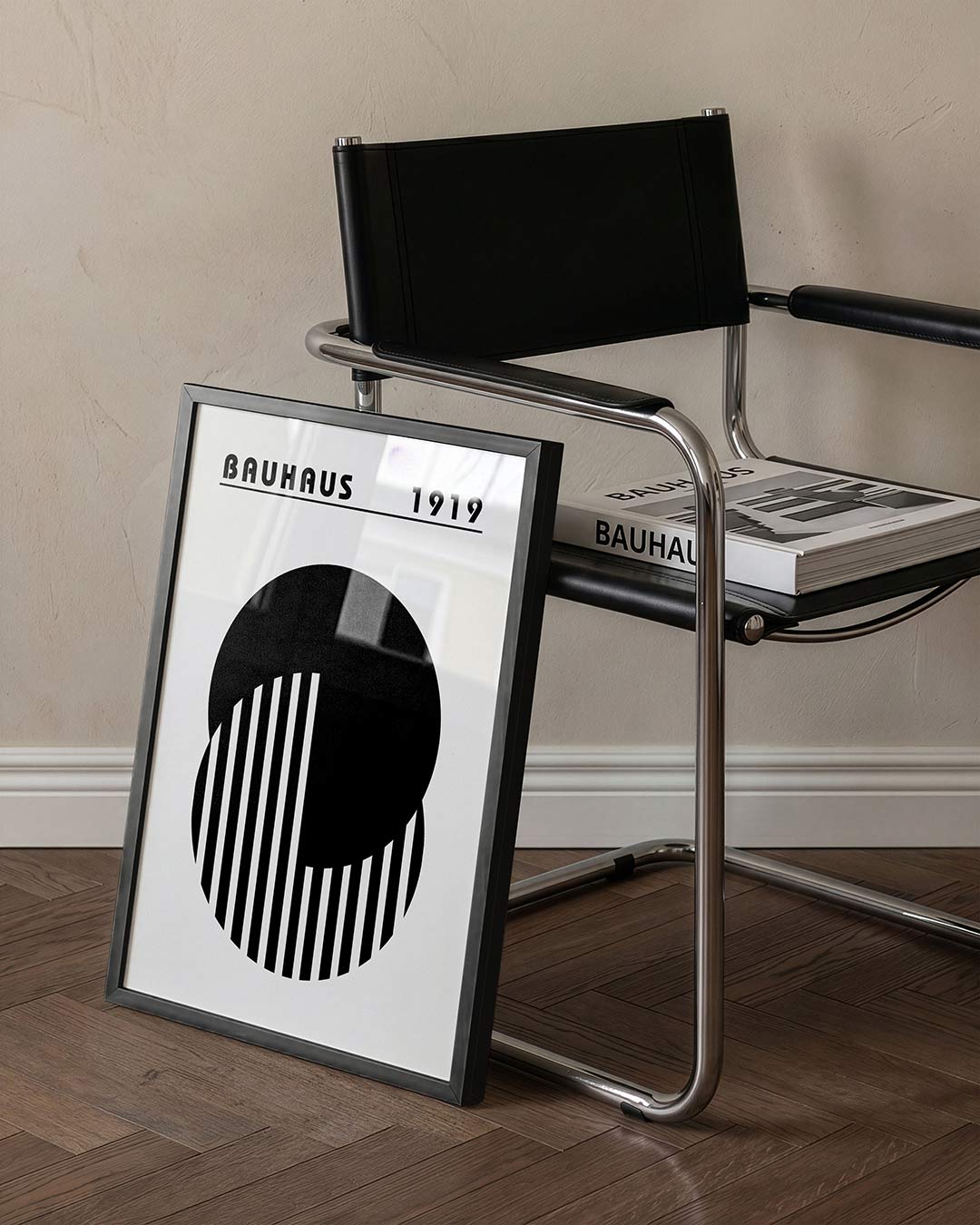 Cirkel en strepen Poster
