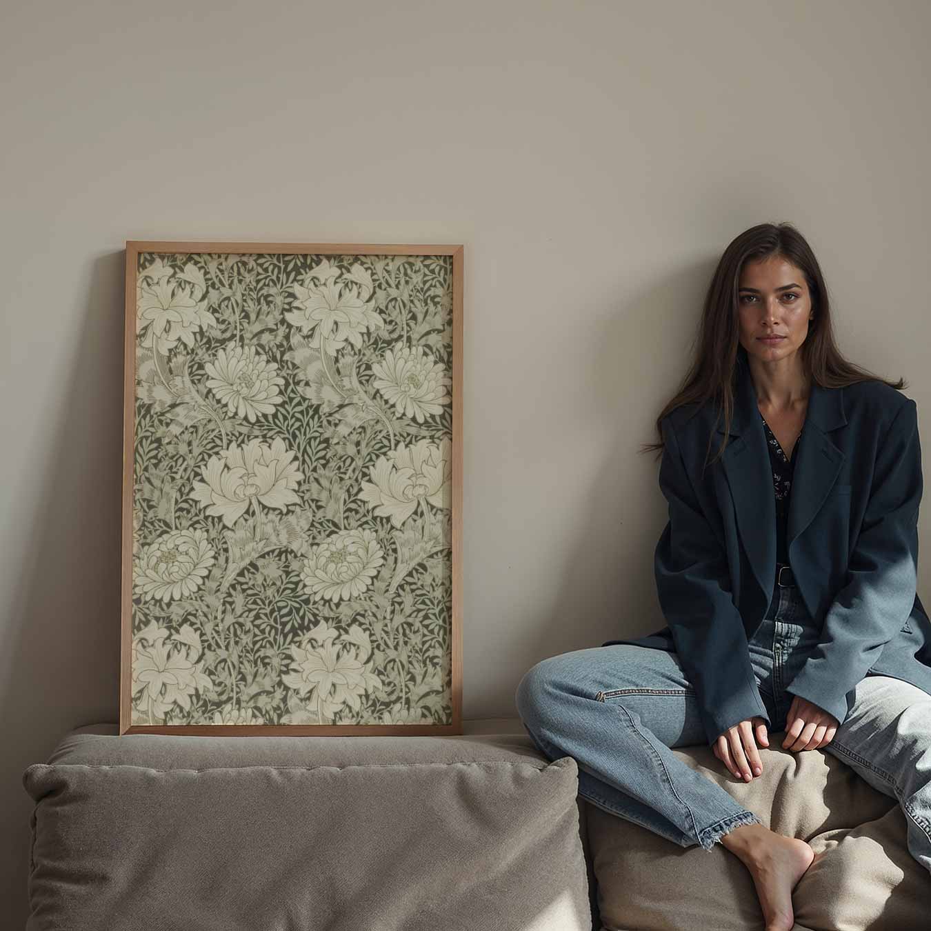 Bloemige Vintage Stijl Poster-WallArtistic