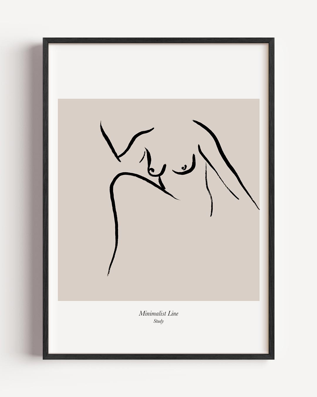 Minimalistische Lijntekening Vrouw Poster-WallArtistic