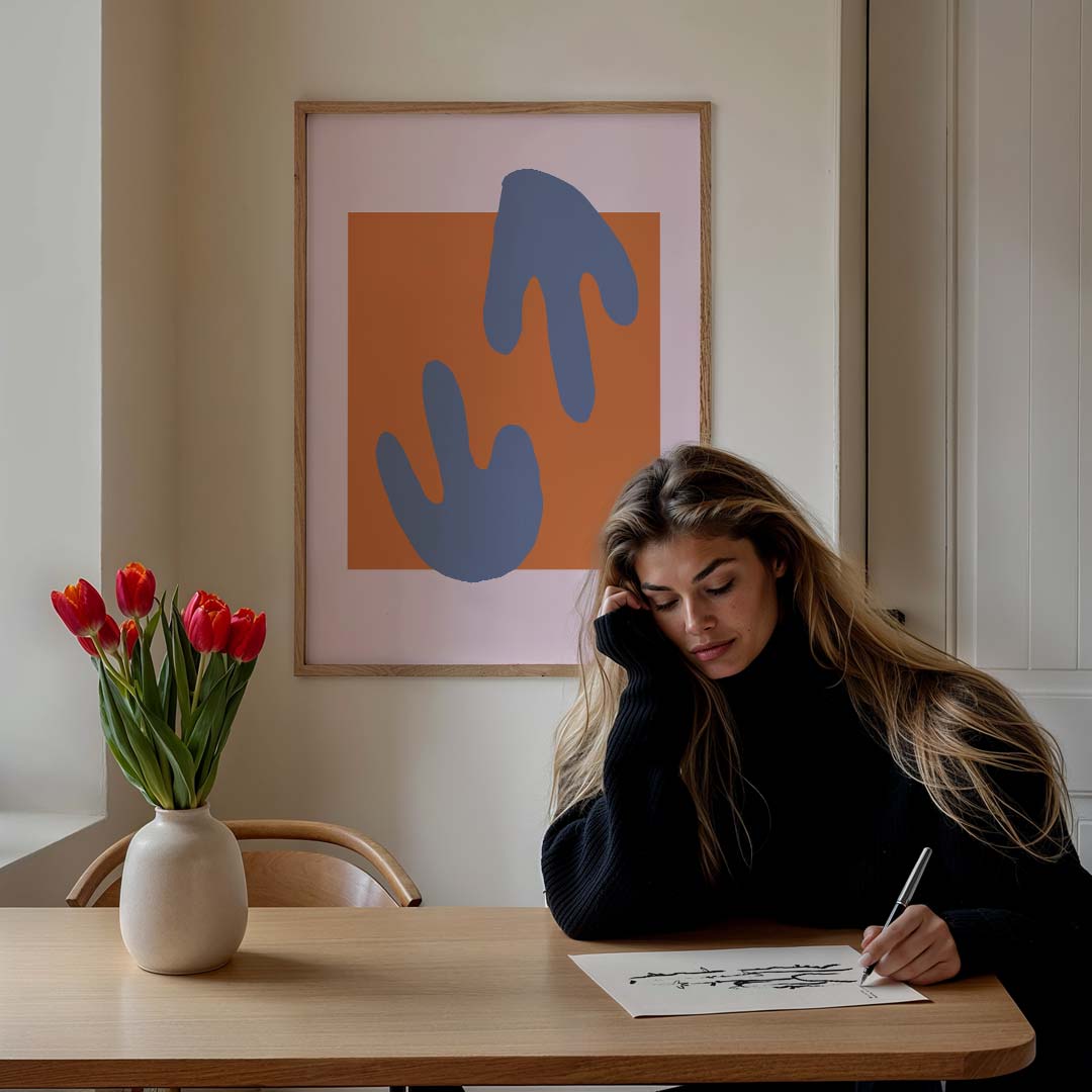 Vrolijke Abstracte Kunstposter-WallArtistic