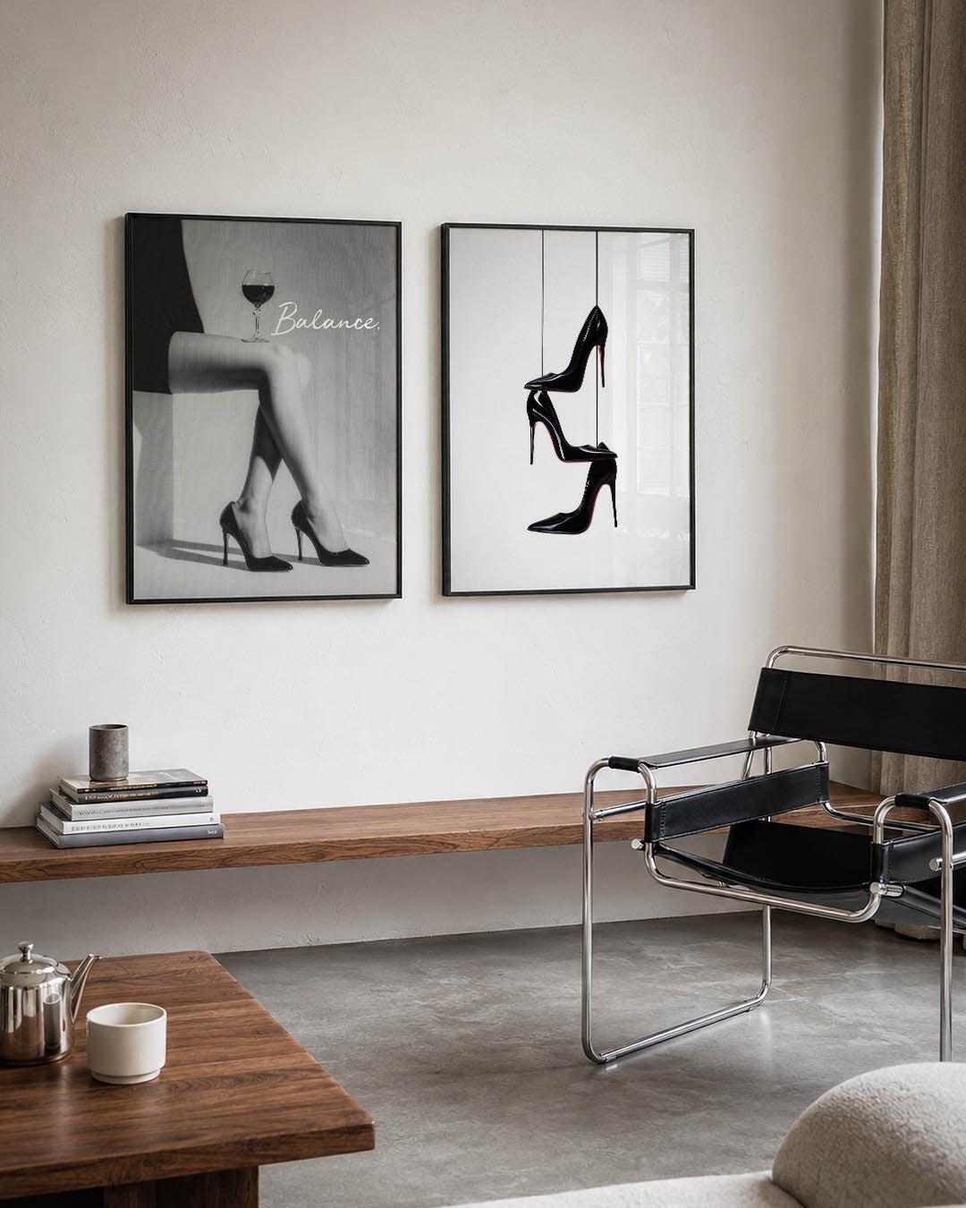 Evenwichtige elegantie Posterset