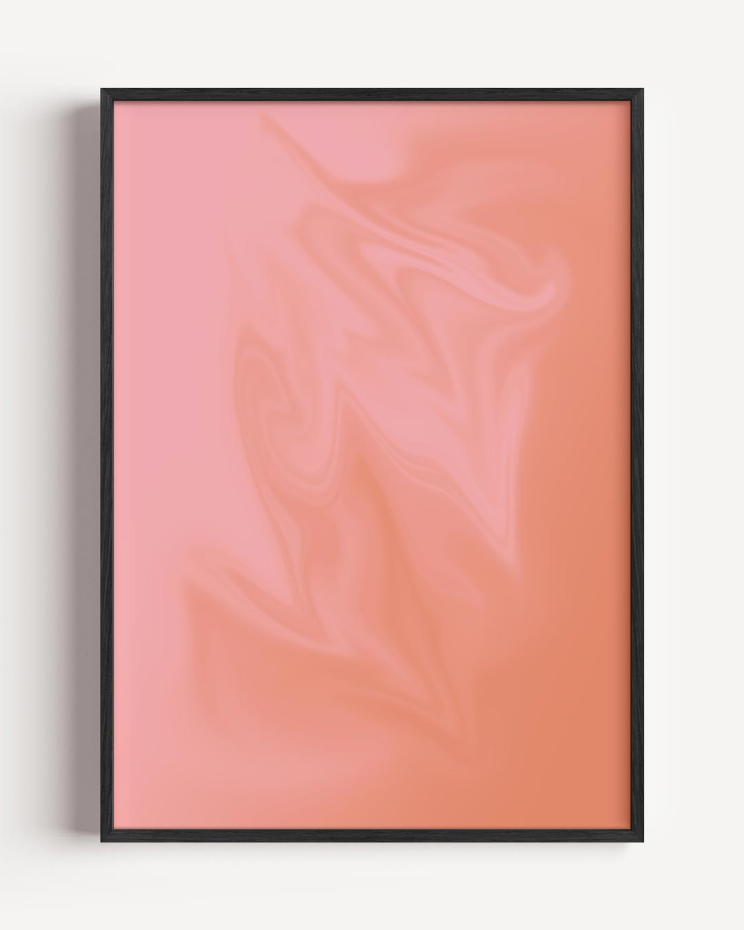 Dromerige Perzik Abstract Poster-WallArtistic