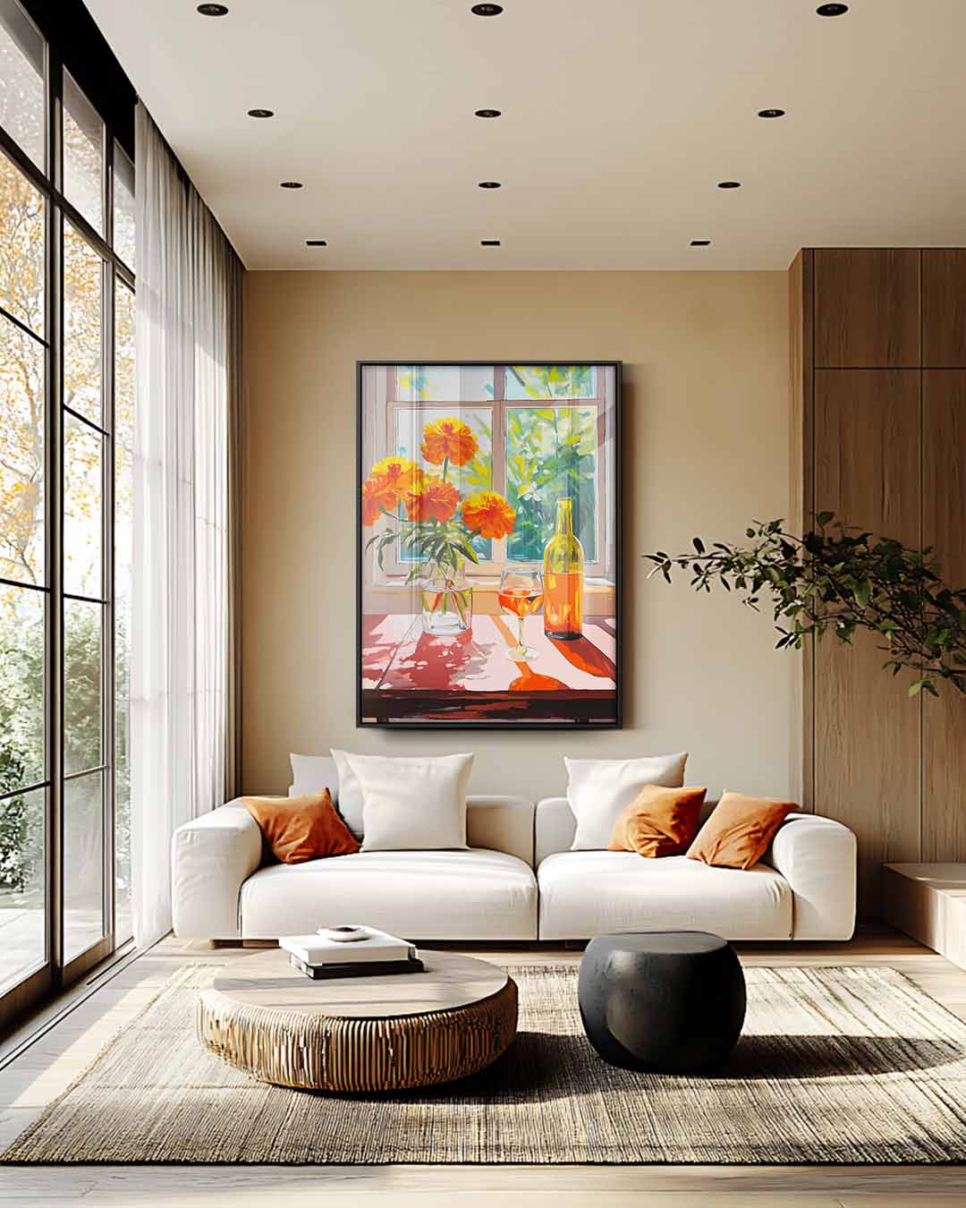 Fleurige Zomermiddag Kunstwerk-canvas-dibond-plexiglas-wanddecoratie-WallArtistic
