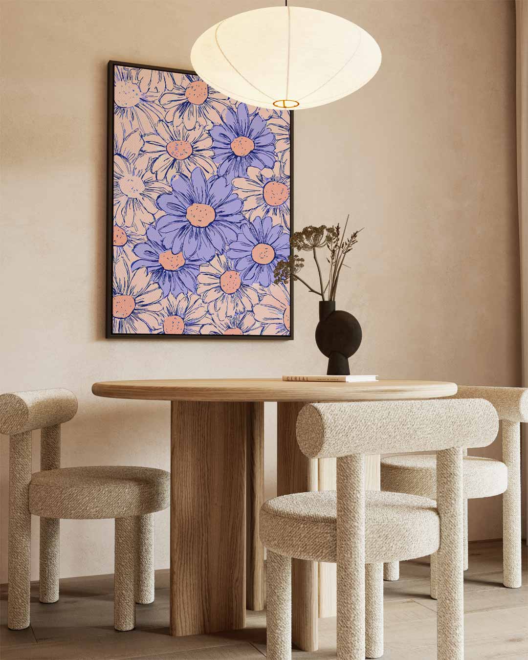 Vrolijke Bloemenpracht Kunstwerk-canvas-dibond-plexiglas-wanddecoratie-WallArtistic