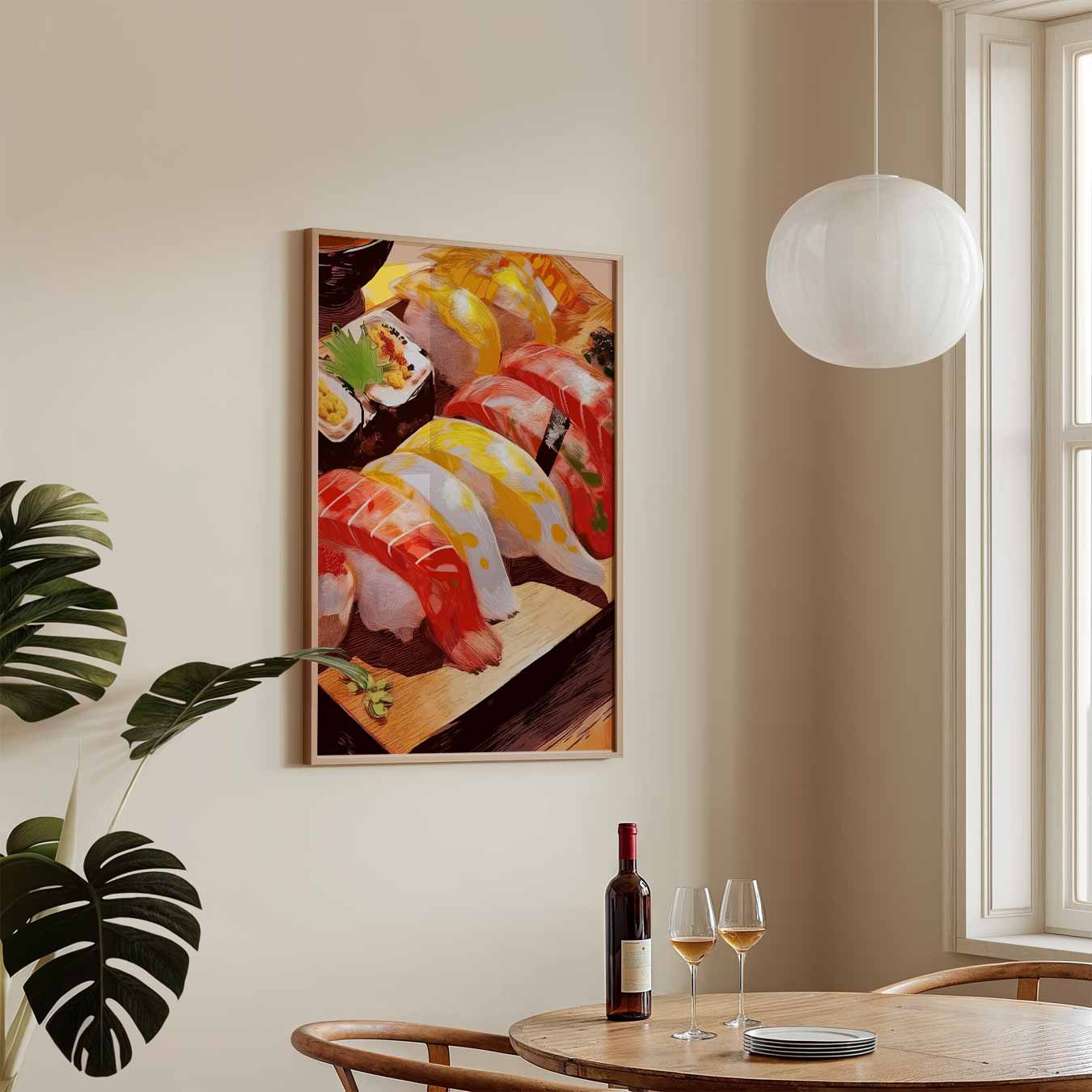 Kunstzinnige Sushi Poster