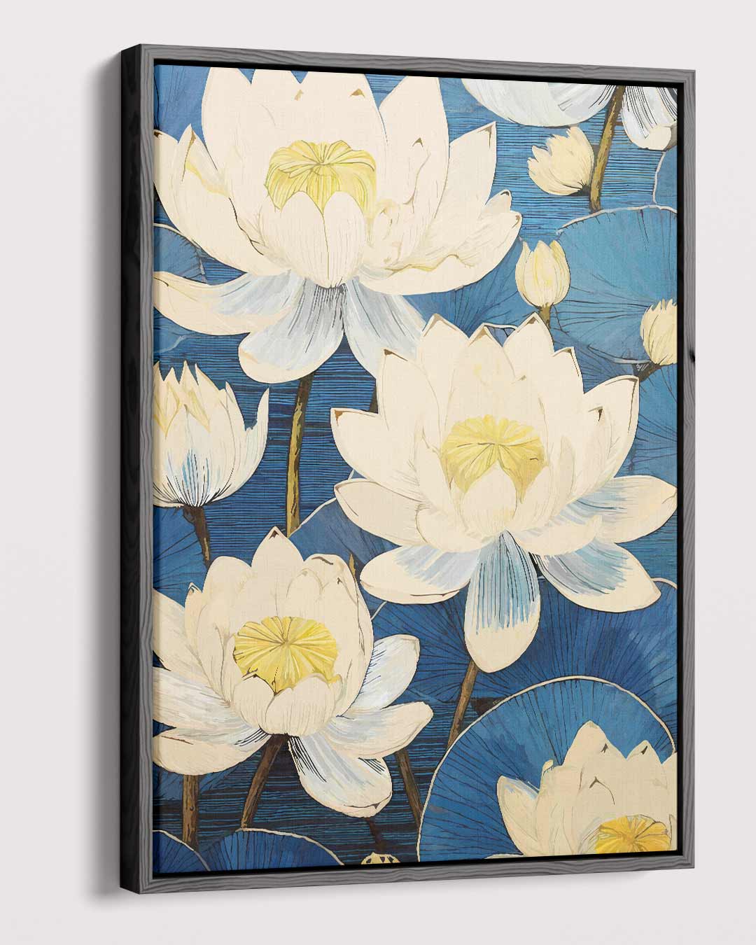 Droomachtige Waterlelies Kunstwerk-canvas-dibond-plexiglas-wanddecoratie-WallArtistic