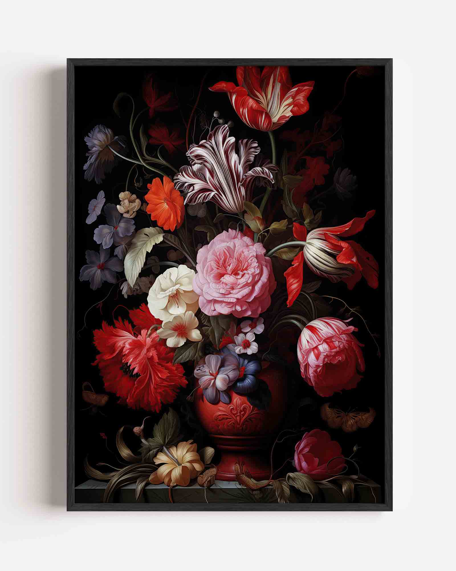 Bloemen in vaas Poster