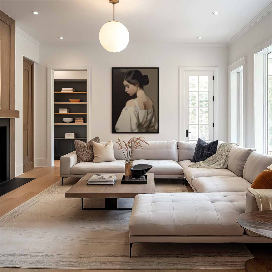 Elegante Terugblik Kunstwerk-canvas-dibond-plexiglas-wanddecoratie-WallArtistic