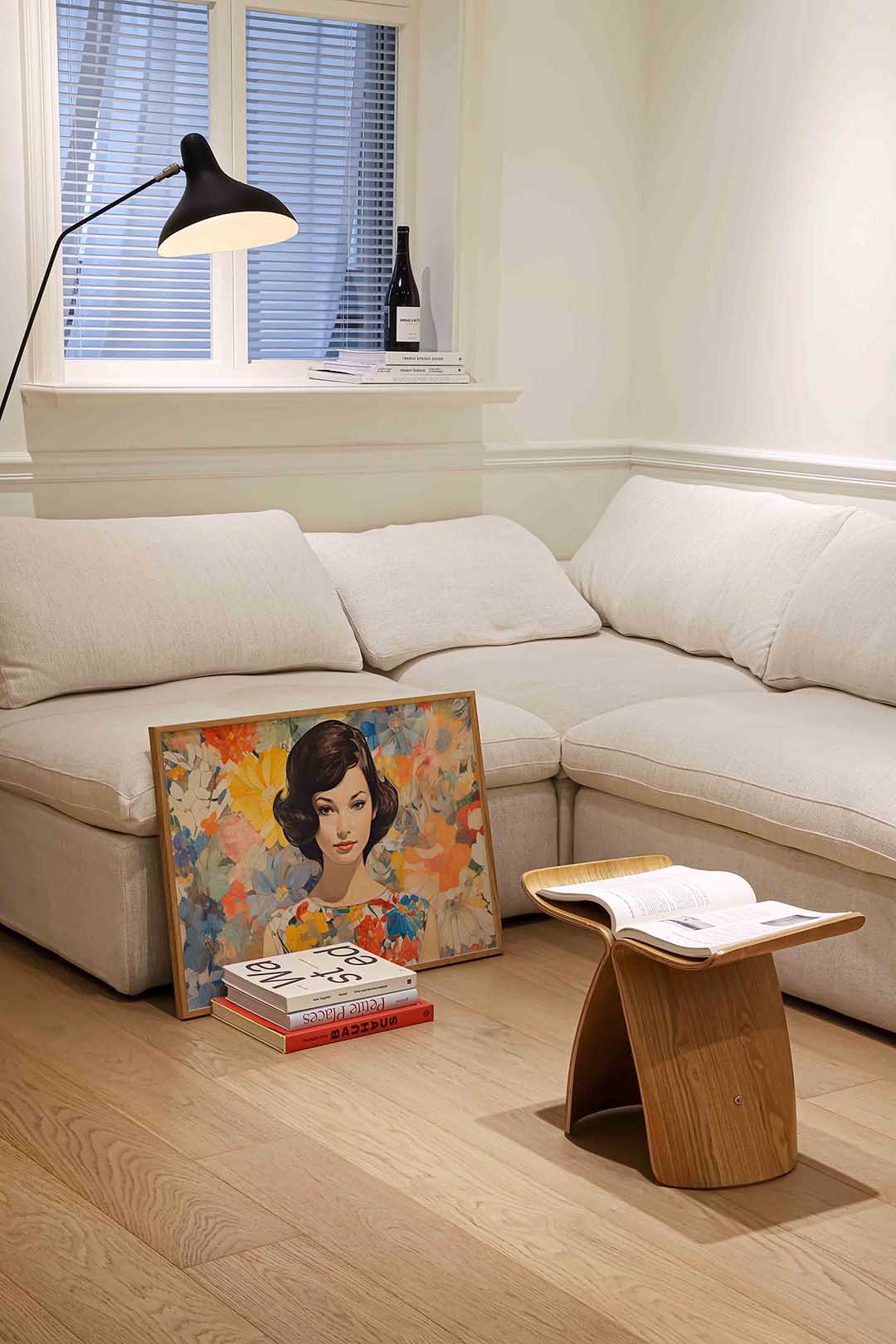 Vrouw met bloemen Poster