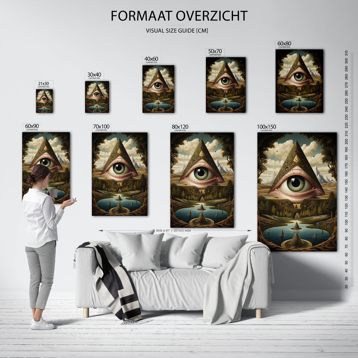 Oog in piramide Poster