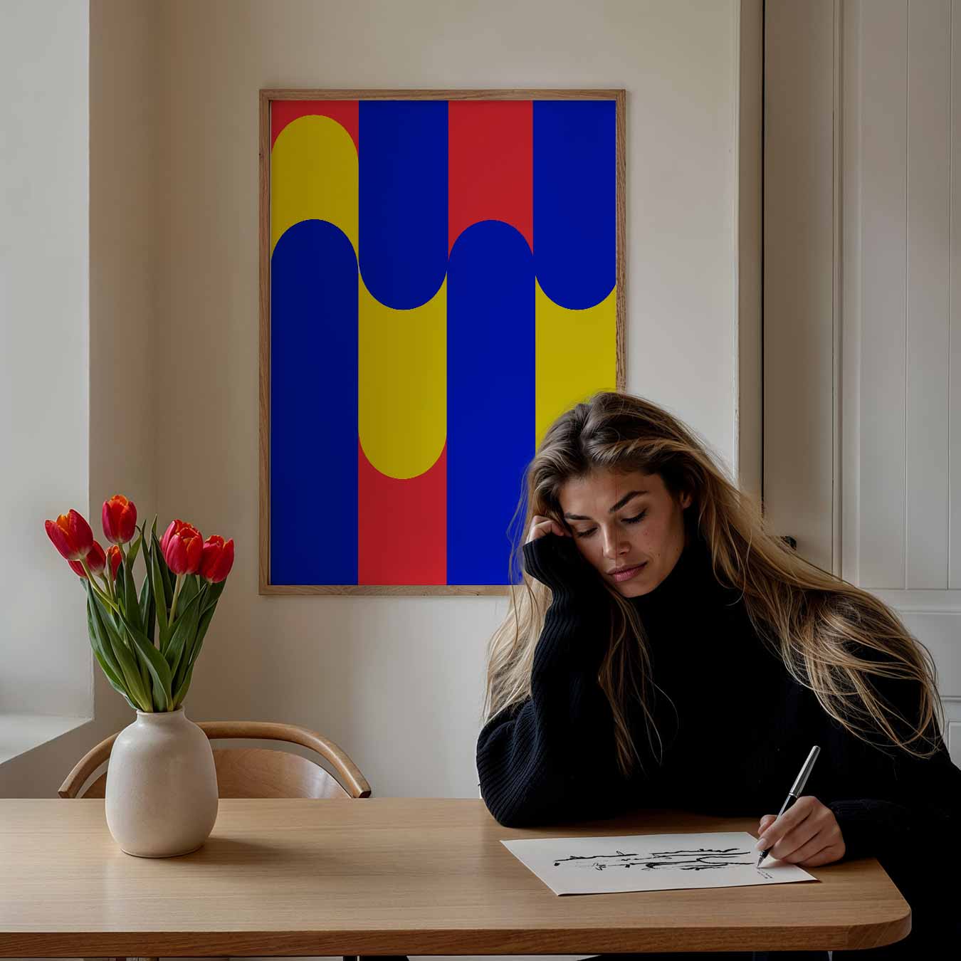 Kleurrijke Geometrische Vibes Poster