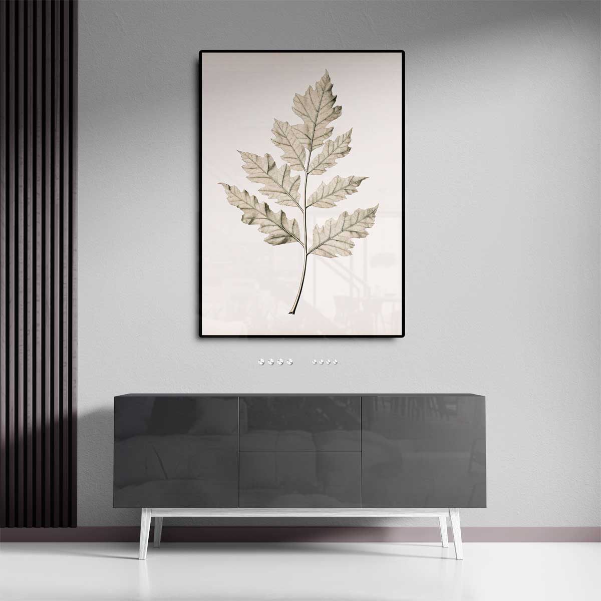 Botanische Elegantielijn Kunstwerk-canvas-dibond-plexiglas-wanddecoratie-WallArtistic