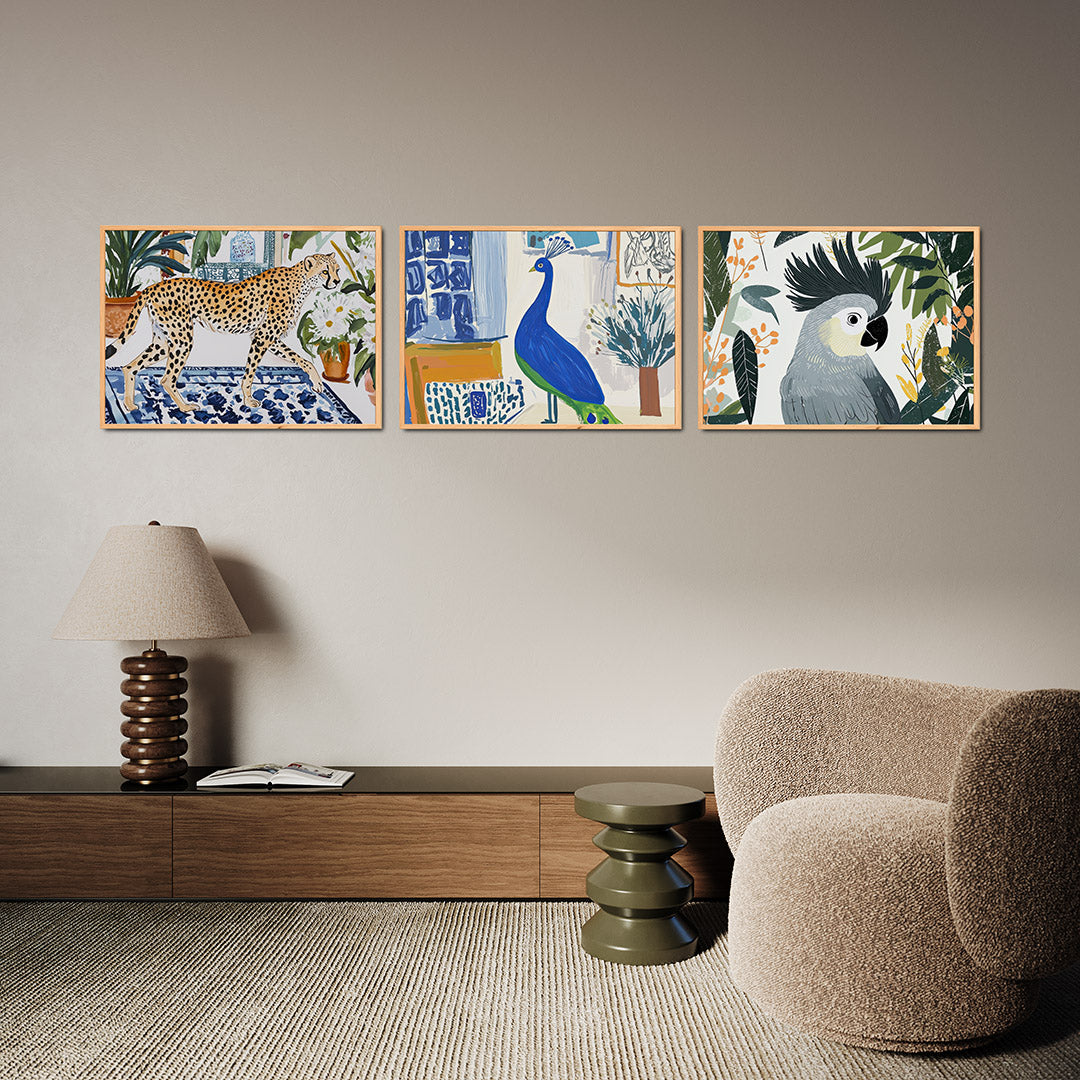 Dierlijke elegantie Posterset