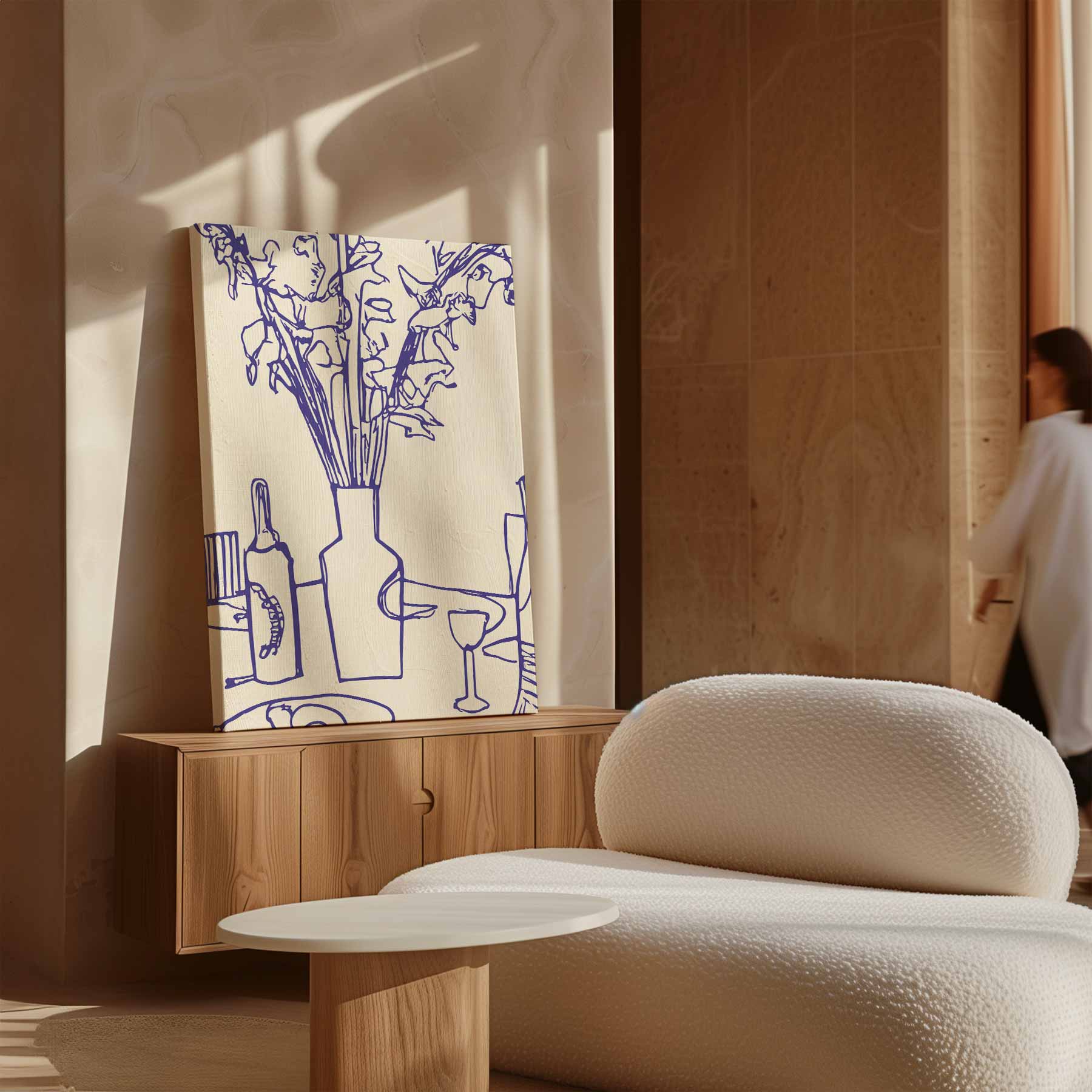 Lijnen van Leven Kunstwerk-canvas-dibond-plexiglas-wanddecoratie-WallArtistic