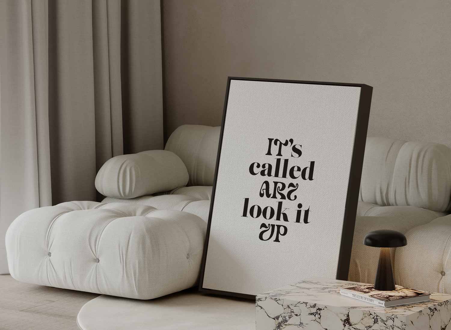 Kunstzinnige Typografie Poster