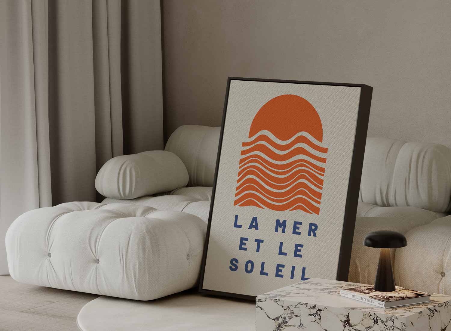 Zonsondergang aan Zee Kunstwerk-canvas-dibond-plexiglas-wanddecoratie-WallArtistic