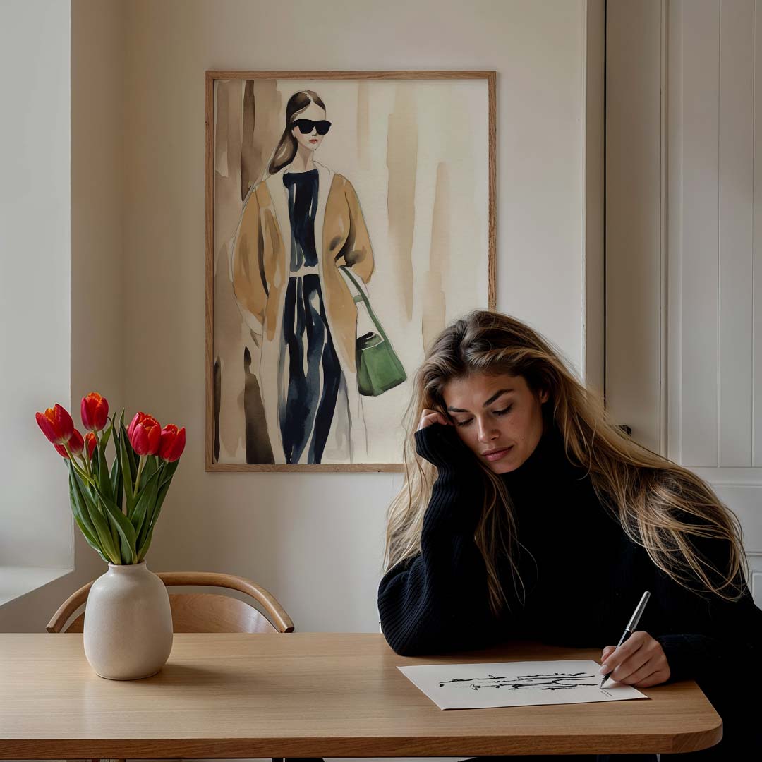 Chic Mode Illustratie Poster-WallArtistic