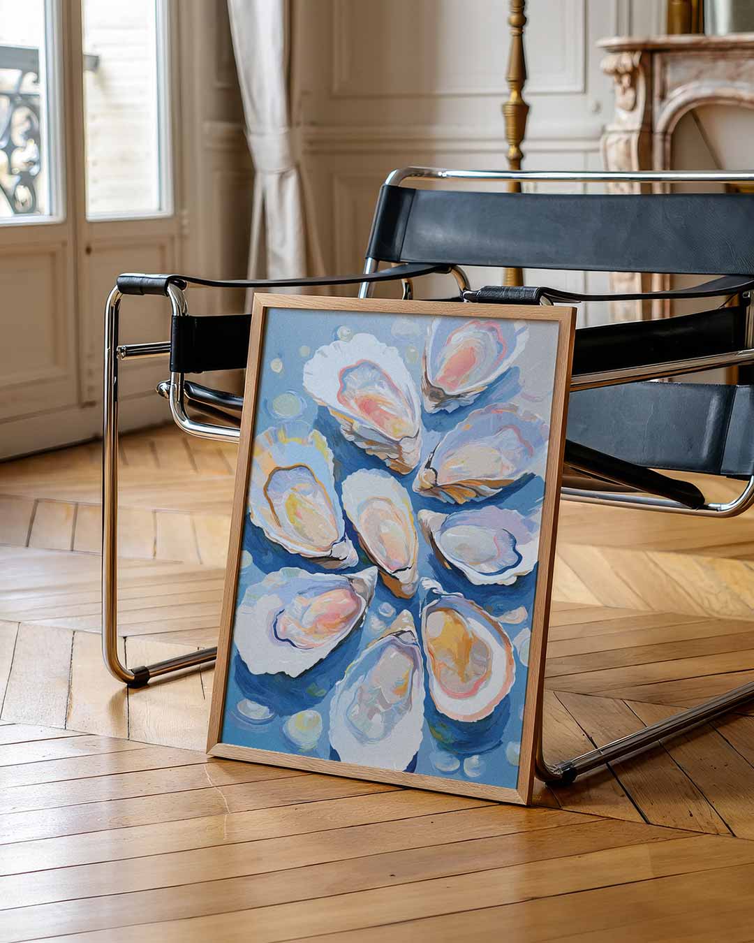 Oceanische Oester Droom Poster-WallArtistic