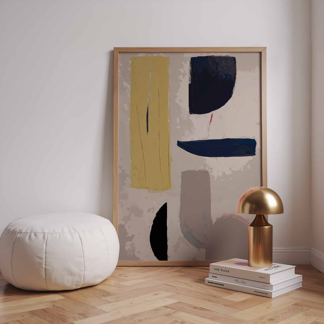 Abstracte Aardetinten Poster-WallArtistic