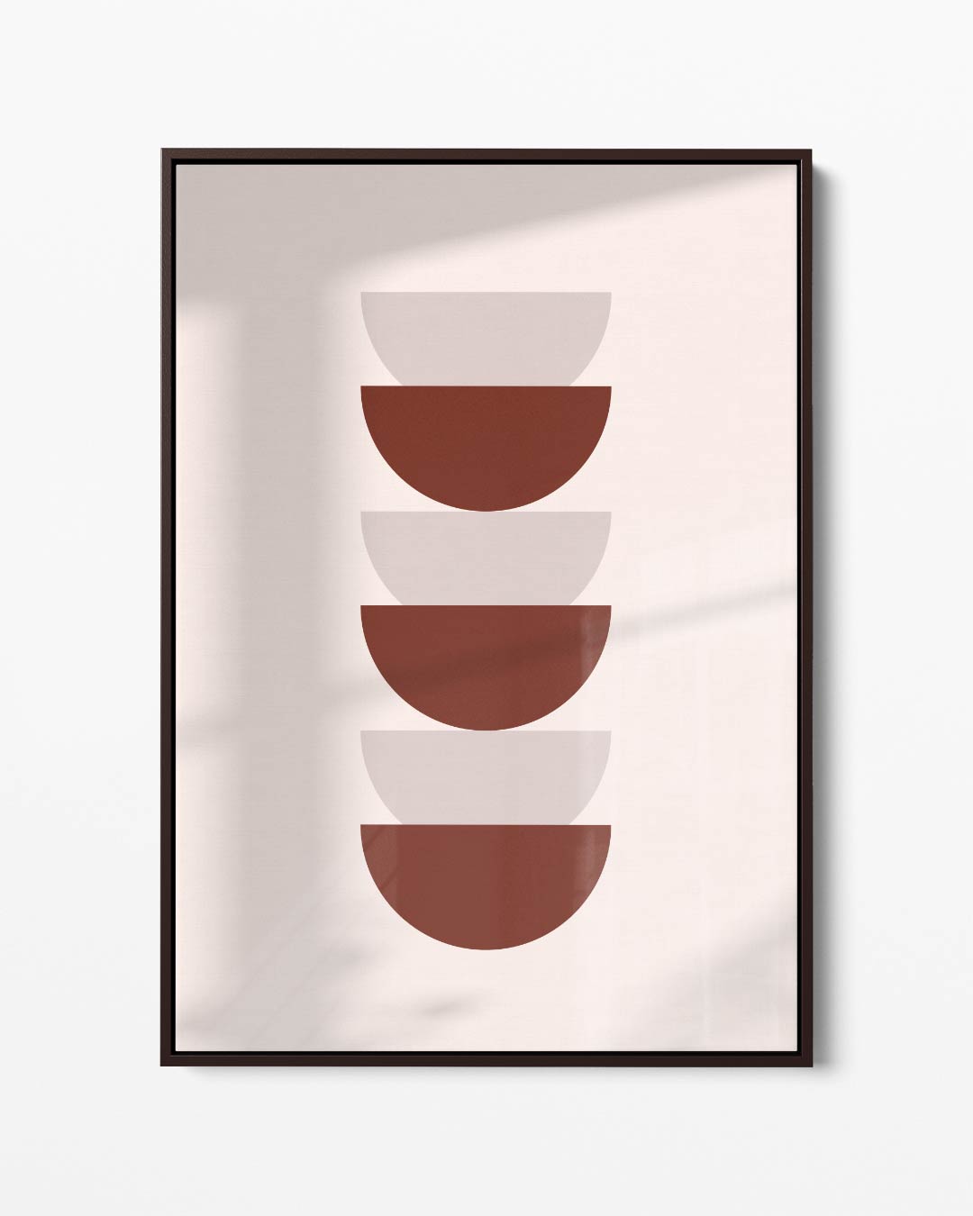 Abstracte Bruine Geometrie Kunstwerk-canvas-dibond-plexiglas-wanddecoratie-WallArtistic