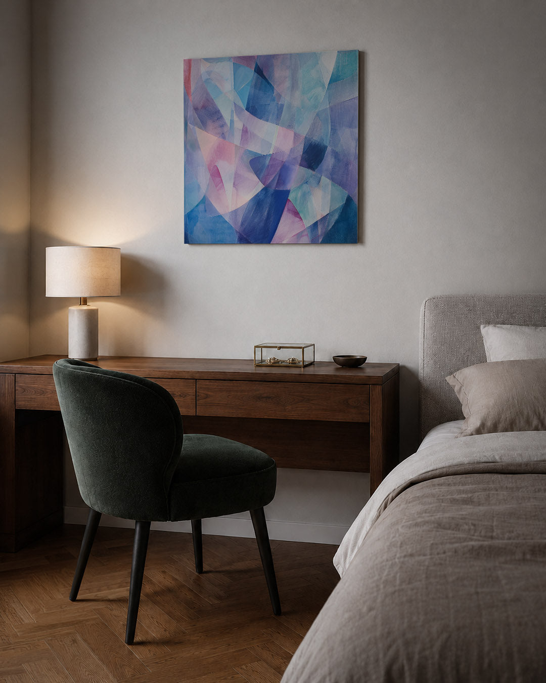 Kleurrijke vormen Kunstwerk
