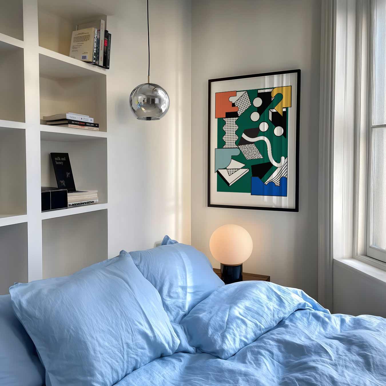 Retro Abstracte Geometrische Poster-WallArtistic