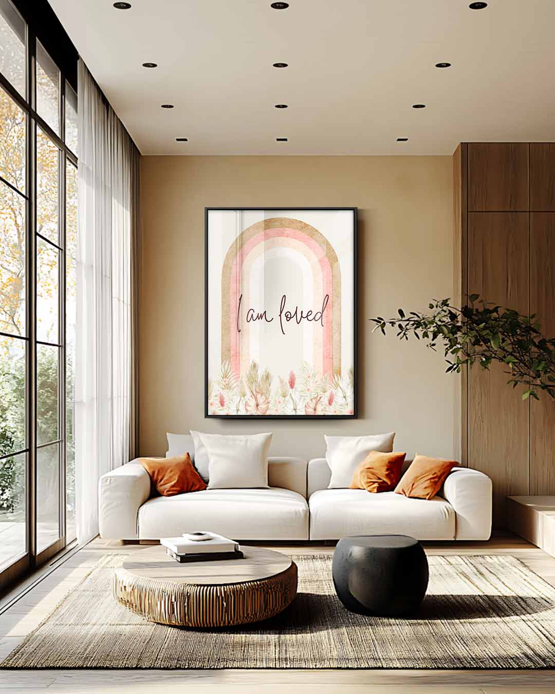 Liefdevolle Regenboog Kunstwerk-canvas-dibond-plexiglas-wanddecoratie-WallArtistic