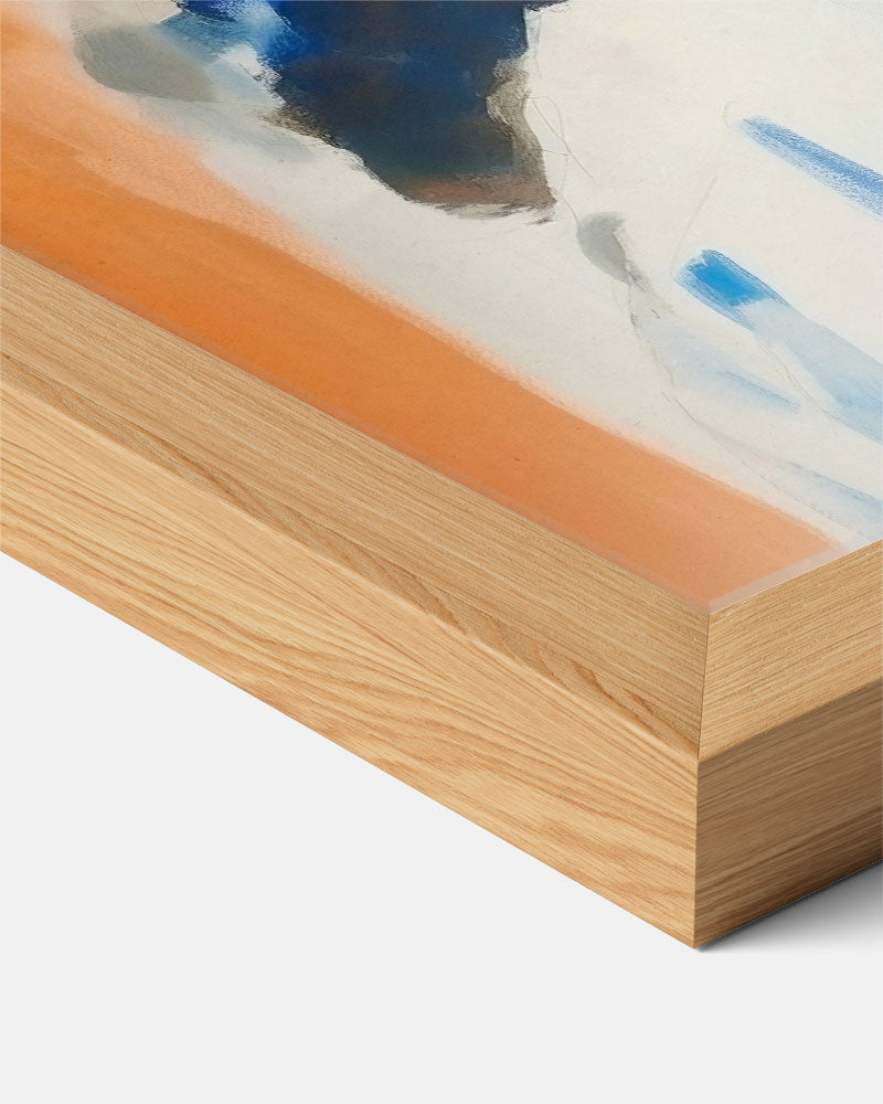 Mystieke Blauw Getinte Portretposter-WallArtistic