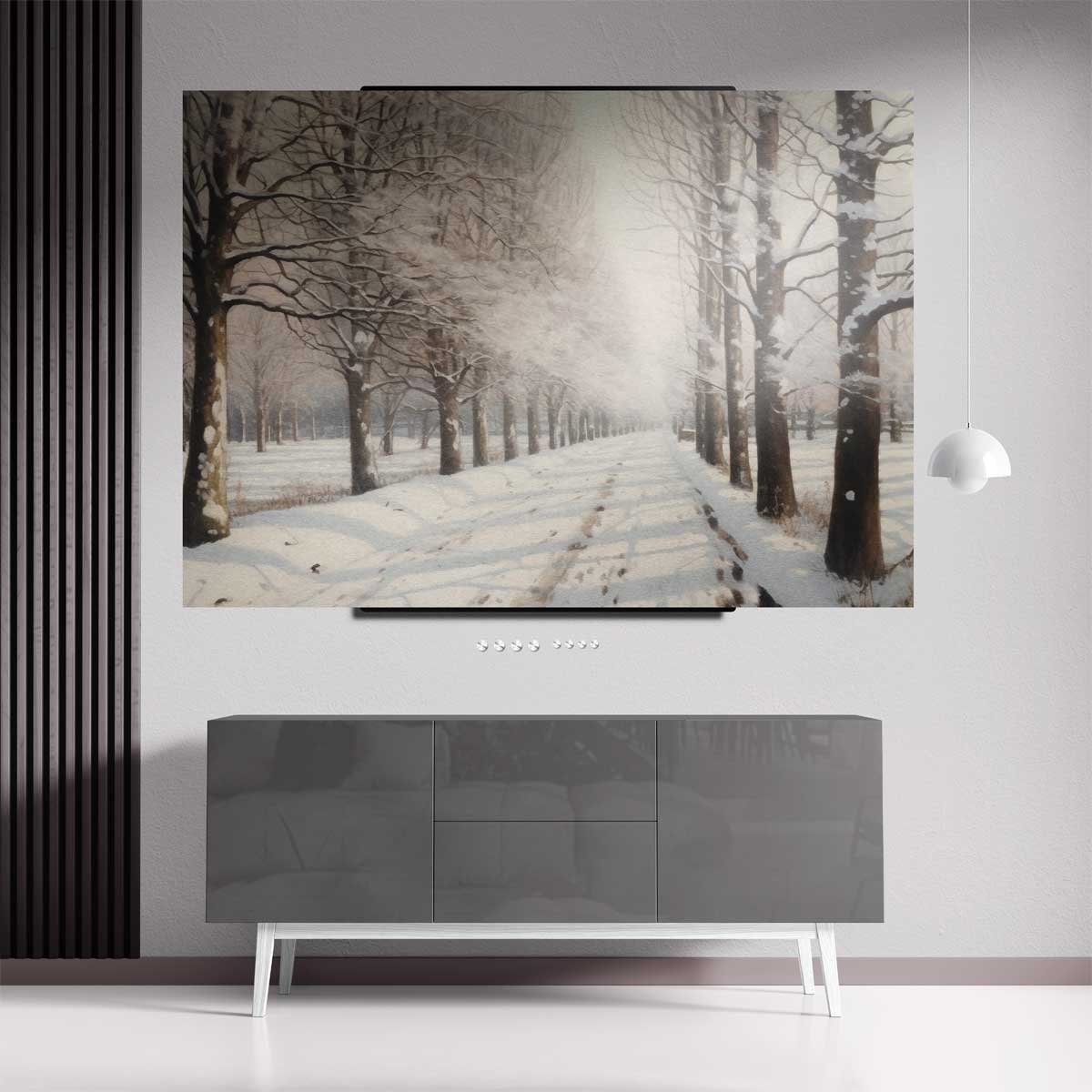 Winter Wonderland Laantje Kunstwerk-canvas-dibond-plexiglas-wanddecoratie-WallArtistic