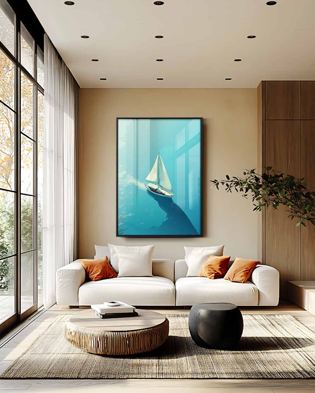 Zacht Briesje op Zee Kunstwerk-canvas-dibond-plexiglas-wanddecoratie-WallArtistic