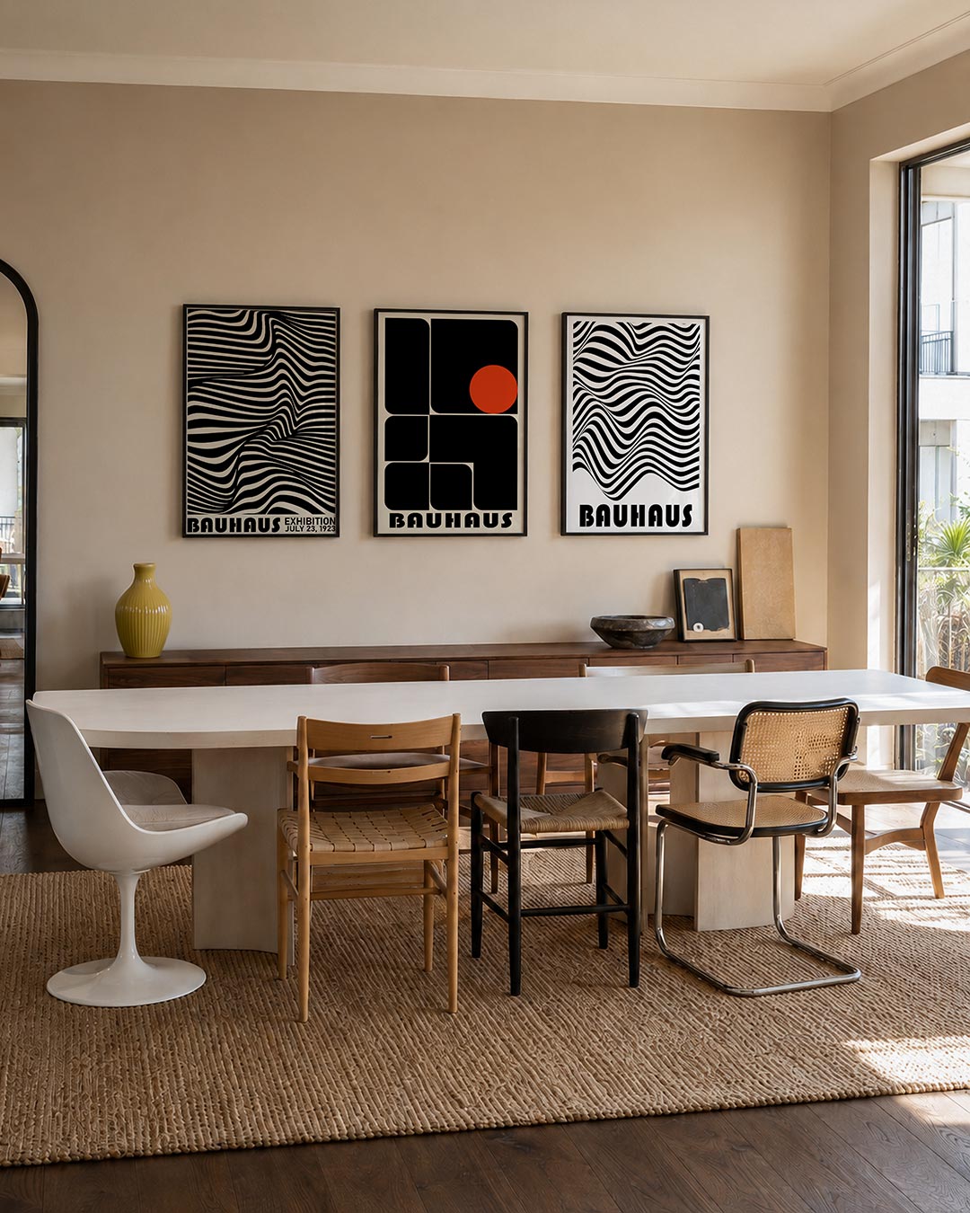 Golvend lijnenspel Posterset