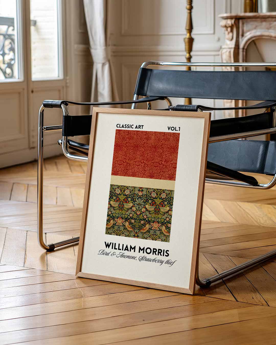William Morris Bull & Acanthus, Strawberry Thief Poster-WallArtistic