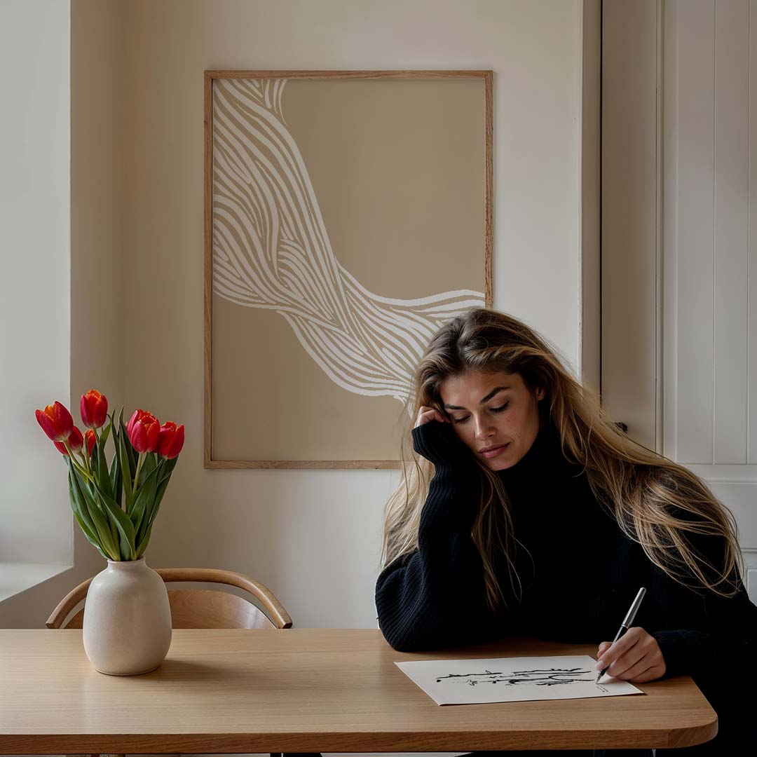 Natuurlijke Elegantie Kunstposter-WallArtistic