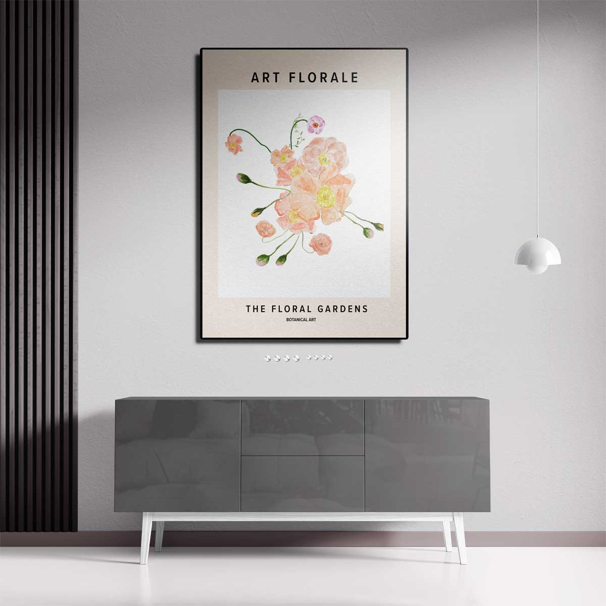 Bloeiende Tuinen Botanische Kunst Kunstwerk-canvas-dibond-plexiglas-wanddecoratie-WallArtistic