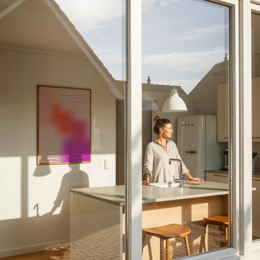 Kleurrijke Dynamiek Wandposter-WallArtistic