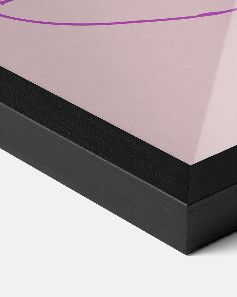 Trendy Kreeftenposter in Roze Poster-WallArtistic