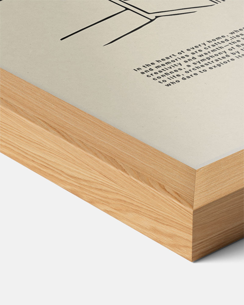 Stijlvolle Keukenlijn Poster-WallArtistic