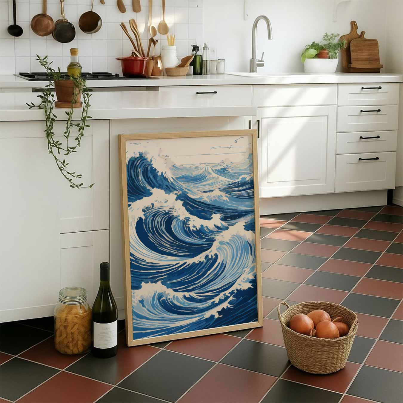 Dynamische Oceaangolven Poster