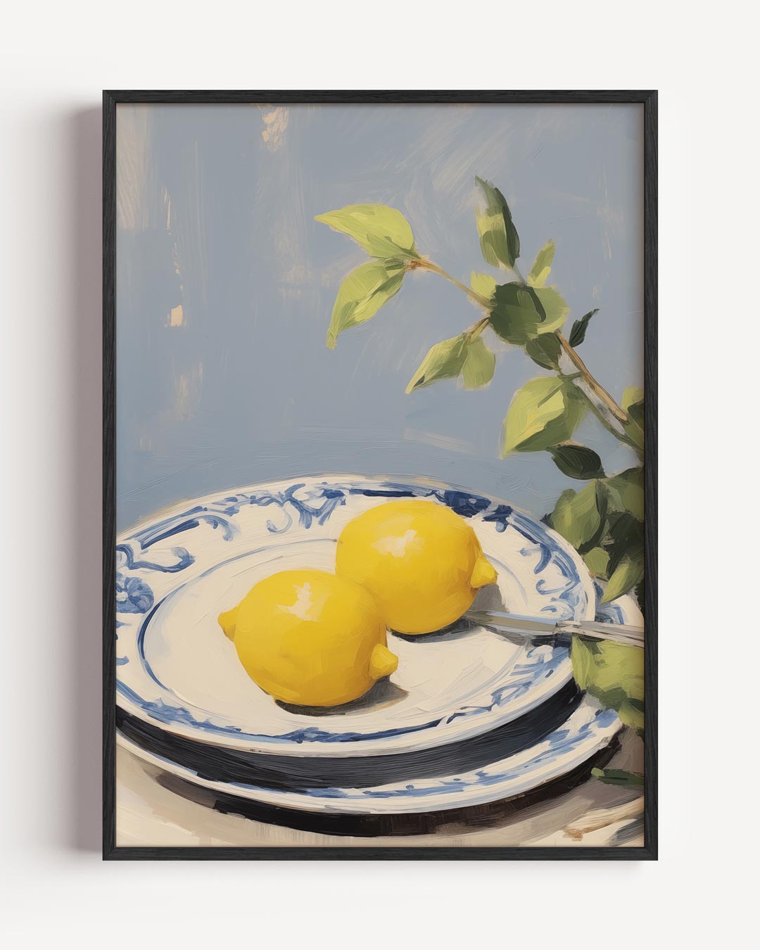 Vintage Citroenen op Porselein Poster-WallArtistic