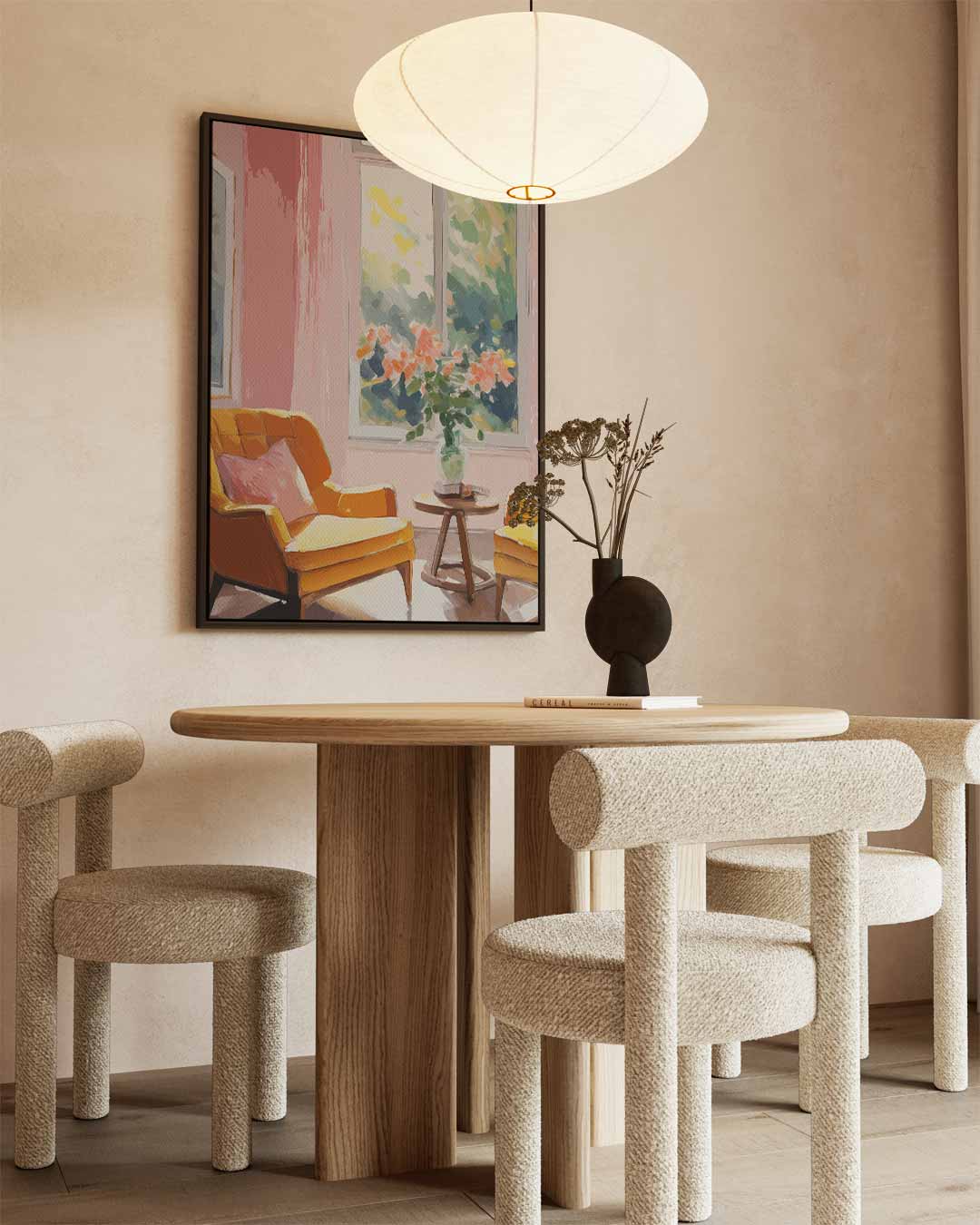 Zomerse Interieur Escapade Kunstwerk-canvas-dibond-plexiglas-wanddecoratie-WallArtistic